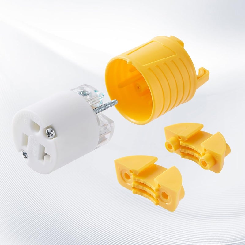 Suplevel 20 Amp 125 Volt Electrical Replacement Female Plugs 10PCS, NEMA 5-20R Extension Cord Female Connector Ends, 2 Pole, 3 Wire Grounding, Industrial Grade, Straight Blade, Heavy Duty, ETL Listed - Image 2